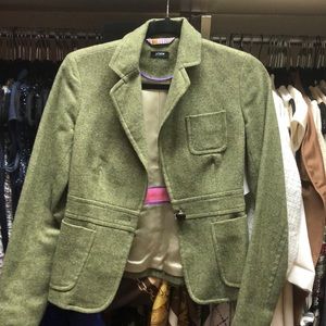 JCrew tweed and herringbone blazer